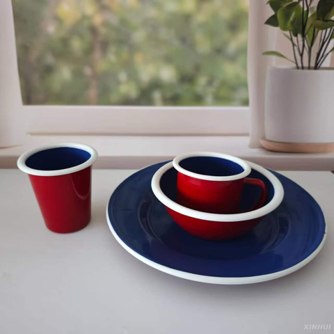 Colored glaze enamel set