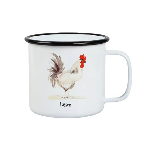 Personalized Mugs Hand-painted Retro Teacup Enamelled Coffee Mug