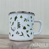 Cartoon Pattern Stainless Steel Wrap Eco-Friendly Choice Mug Enamel