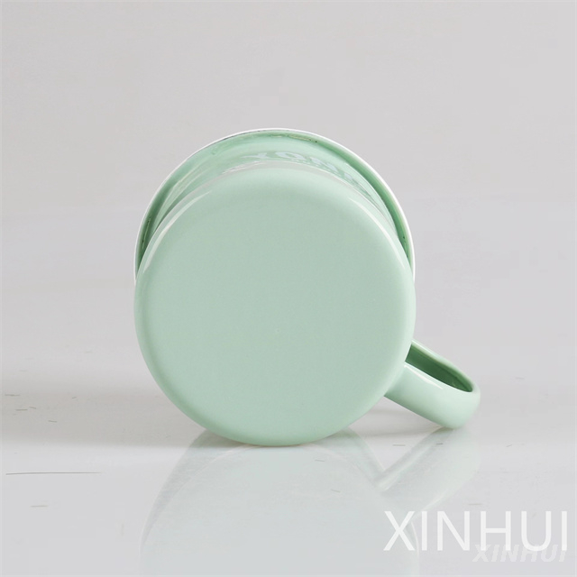 Macaron Green Freshness High Appearance Level Gift Multi-Purpose Enamel Mug