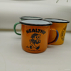 Unique Vintage Porcelain Mug - Custom Cartoon Enamel Cup