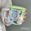 Custom Hand-painted Mugs Heating Safety Camping China Coffee Cup