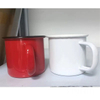 Custom Souvenir Promotion Imitation Ceramic Retro Teaset Enamel Mug