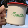 Simple Enamel Porcelain Cup Withhandle Custom-Made High-Value Cup Set