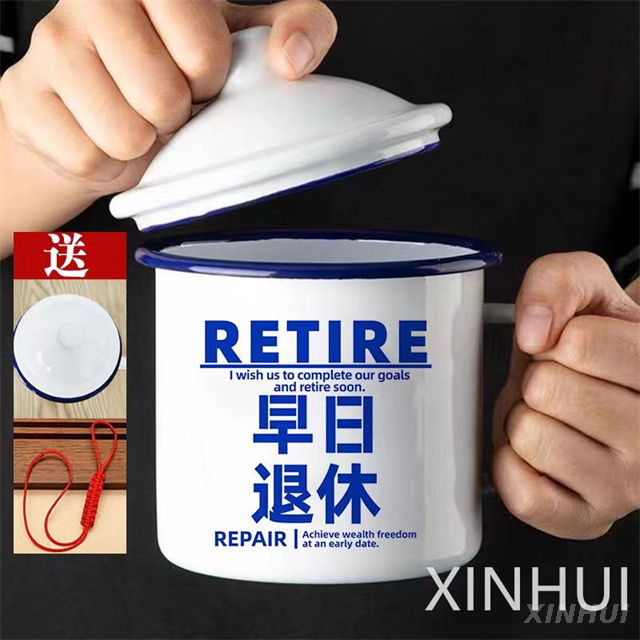 Manufacturers Custom Quote Coffee Mug Environment-Friendly Enamel Cup