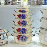 Manufacturer High Quality Cookware 5 Pieces Enamelled Pot