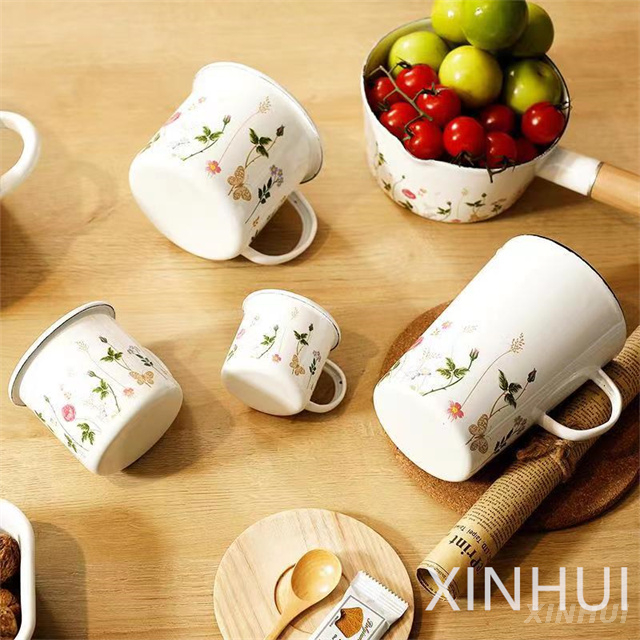 Gift Girl Friendly Item Thickened Floral Pattern Coffee Milk Cup