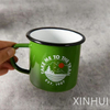 Green Customization Stainless Steel Edging Outdoor Shatterproof Porcelain Cup