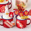 Imitation Ceramic Cake Mug Children's Milk Christmas Decoration Dessert Enamel Mug