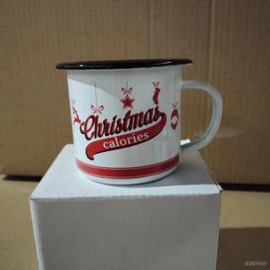 Christmas Cup Candy Box Fun Gift Enamel Cup