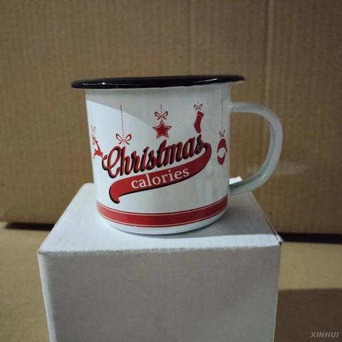 Christmas Cup Candy Box Fun Gift Enamel Cup