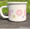 Customizable Chinese Vintage Floral Enamel Cup Set Elegant Porcelain Teacup