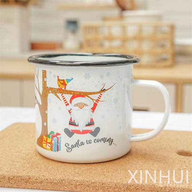 Customized Simple Imitation Ceramic High Aesthetic Enamel Mug