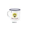 Custom Souvenir Promotion Imitation Ceramic Retro Teaset Enamel Mug