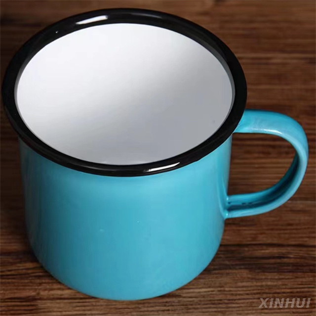 Factory Wholesale Personalized Mug Coffee Gift Macron Color Enamelled Cup