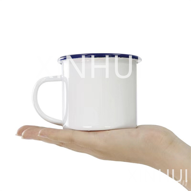 Wholesale Custom Event Gift Mug Thickened Tea Set Simple Enamel Cup