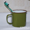 Retro Simple Enamel Mouthwash Cups Green Drinking Cup