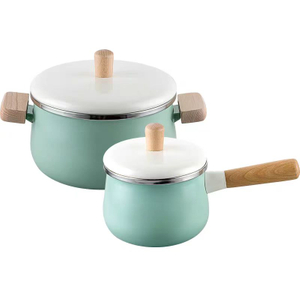 Household Cookware Enamel Pot Set Safe Baby Milk Pot Baby Food