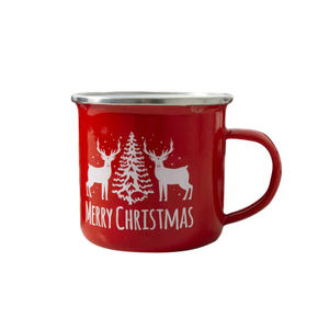 Christmas Gift Thickened Mug Vintage Enamel Cup