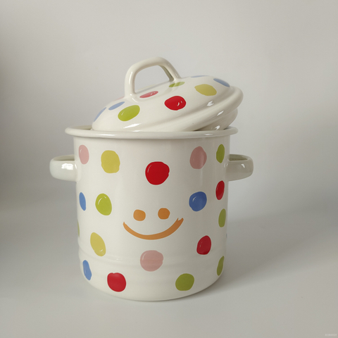Beautiful Enamel Eco-friendly Candy Storage Jar