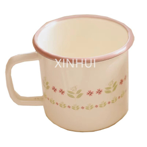 Wholesale Simple Flower Girlfriend Winter Gifts Porcelain Mug