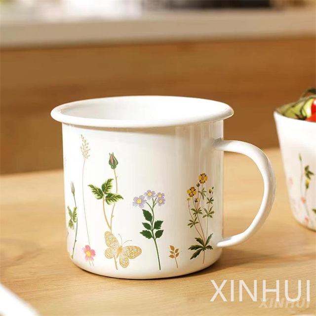 Gift Girl Friendly Item Thickened Floral Pattern Coffee Milk Cup