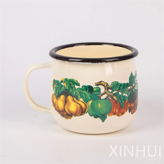 Chinese Factories Classic Elegant Enamel Teacups Customizable Tripe Cup