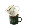 Outdoor Camping Retro Enamel Cup Convenient Coffee Cups