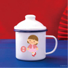 Family Gift Thick Enamel Mug Parent-child Milk Cup