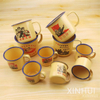 Vintage Tea Canister Bundle with Custom 60s Mug Cup Set