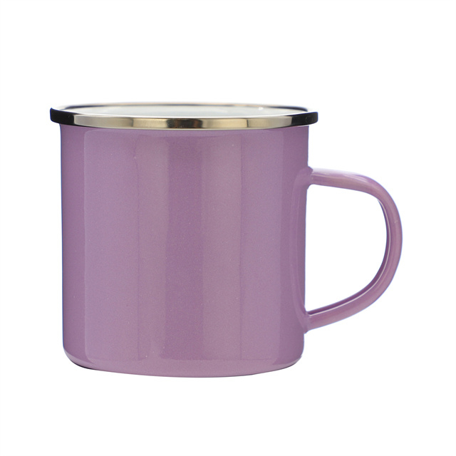 Manufacturers Wholesale Gifts Stainless Steel Wrapped Colorful Enamel Mug