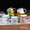 Customizable Personalized Enamel Tea Cups Handcraited Porcelain Cup