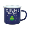 Blue Starry Sky Cartoon Enamel Cups Stainless Steel Edging Mug