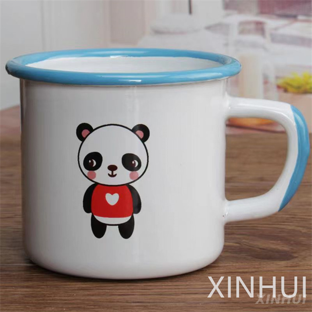 Cartoon Animal Eco-Friendly Heating Enamelled Cup Children's Gift Milk Mug