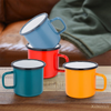 Factory Wholesale Personalized Mug Coffee Gift Macron Color Enamelled Cup