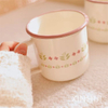 Wholesale Simple Flower Girlfriend Winter Gifts Porcelain Mug