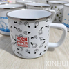 Cartoon Pattern Stainless Steel Wrap Eco-Friendly Choice Mug Enamel