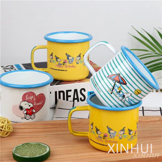 Customizable Personalized Enamel Tea Cups Handcraited Porcelain Cup