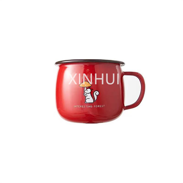 Children's Cartoon Imitation Ceramic Heated Milk Cup Kitchenware Shaped Belly Mug