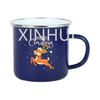 Blue Starry Sky Cartoon Enamel Cups Stainless Steel Edging Mug