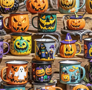 Haunted Pumpkin Lantern Mug - Unique Halloween Gift with Spooky Vibe