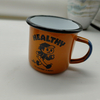 Unique Vintage Porcelain Mug - Custom Cartoon Enamel Cup