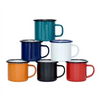 Factory Wholesale Personalized Mug Coffee Gift Macron Color Enamelled Cup