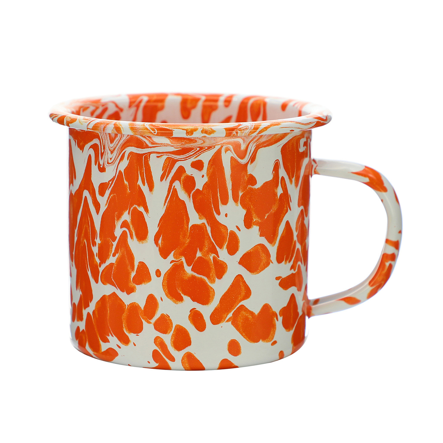 Creative Splash Ink Coffee Mug Unique Retro Gift Enamel Cup