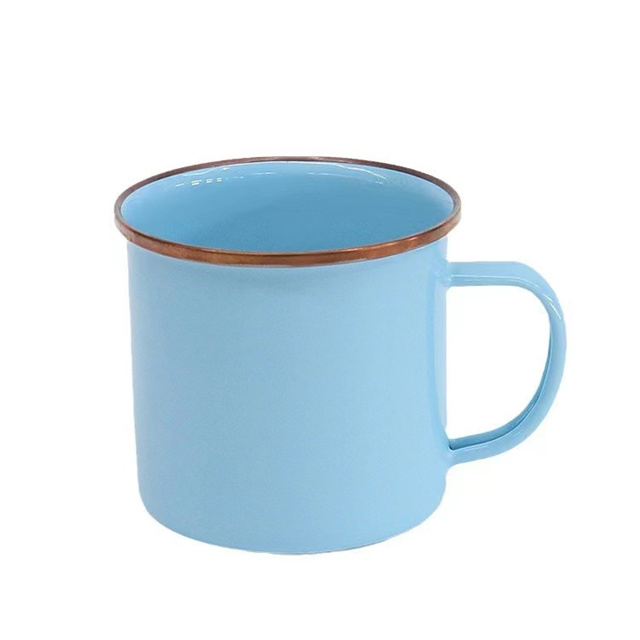 Manufacturers Wholesale Gifts Stainless Steel Wrapped Colorful Enamel Mug