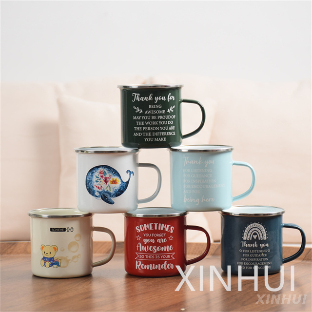 Manufacturers Custom Multi-Color Enamel Mug Coffee Set Water Cup