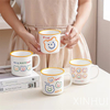 Cute Smile Bear High-Quality Mug Imitation Ceramic Gift Milk Cup for Children