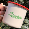 Simple Enamel Porcelain Cup Withhandle Custom-Made High-Value Cup Set